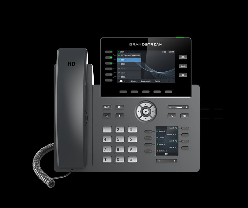 Grandstream GRP2616 6 Line IP Phone, 6 SIP Accounts, 480x272 Colour Screen, HD Audio, Integrated Bluetooth+WiFi, Powerable Via POE Grandstream GRP2616 6 Line IP Phone, 6 SIP Accounts, 480x272 Colour Screen, HD Audio, Integrated Bluetooth+WiFi, Powerable Via POE